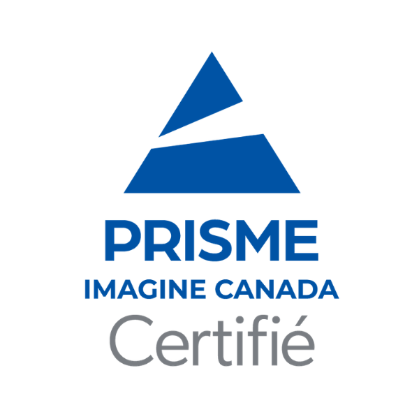 Logo PRISME Certifié Imagine Canada