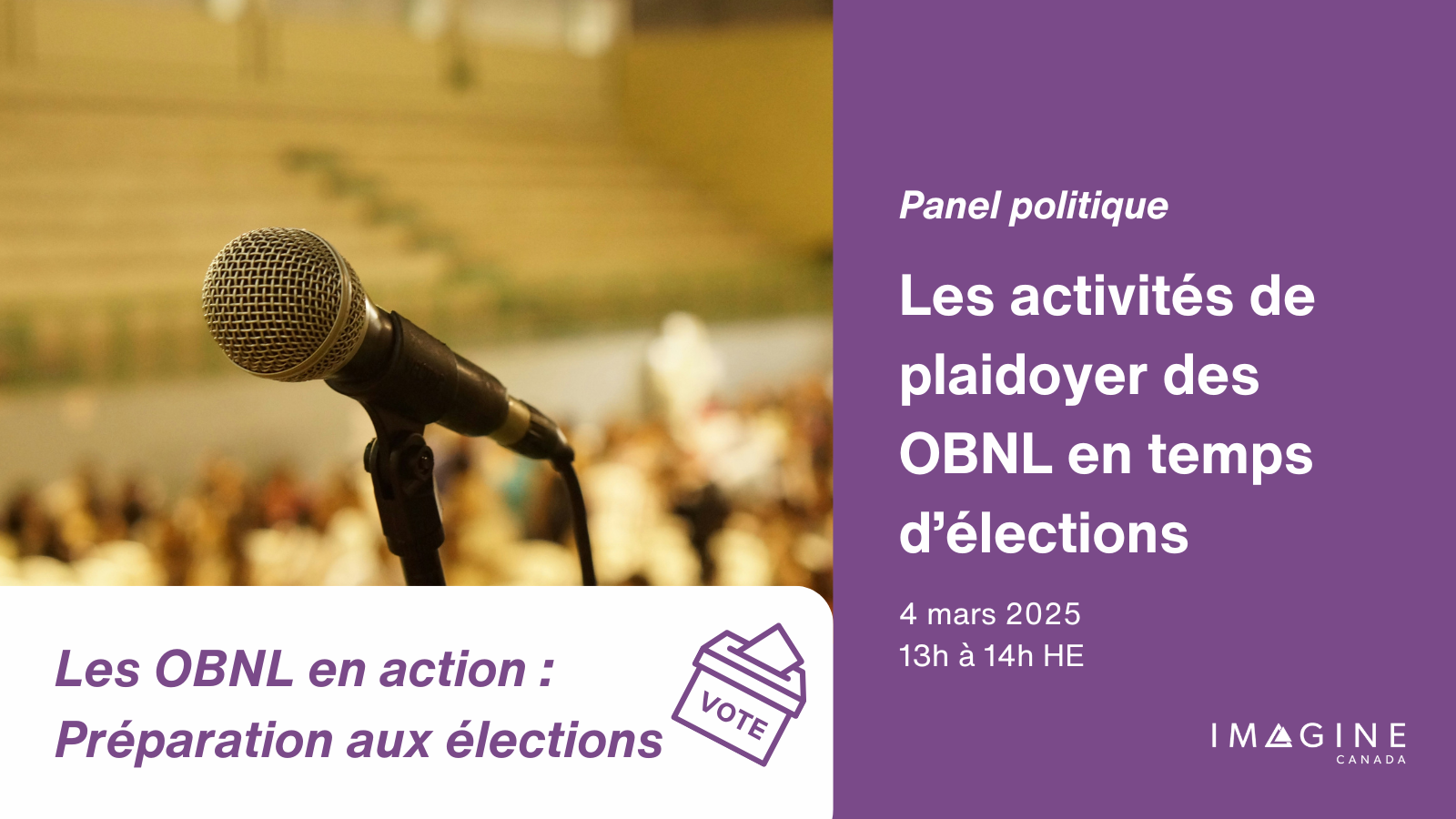  Passer à l’action : les activités de plaidoyer des OBNL en temps d’élections