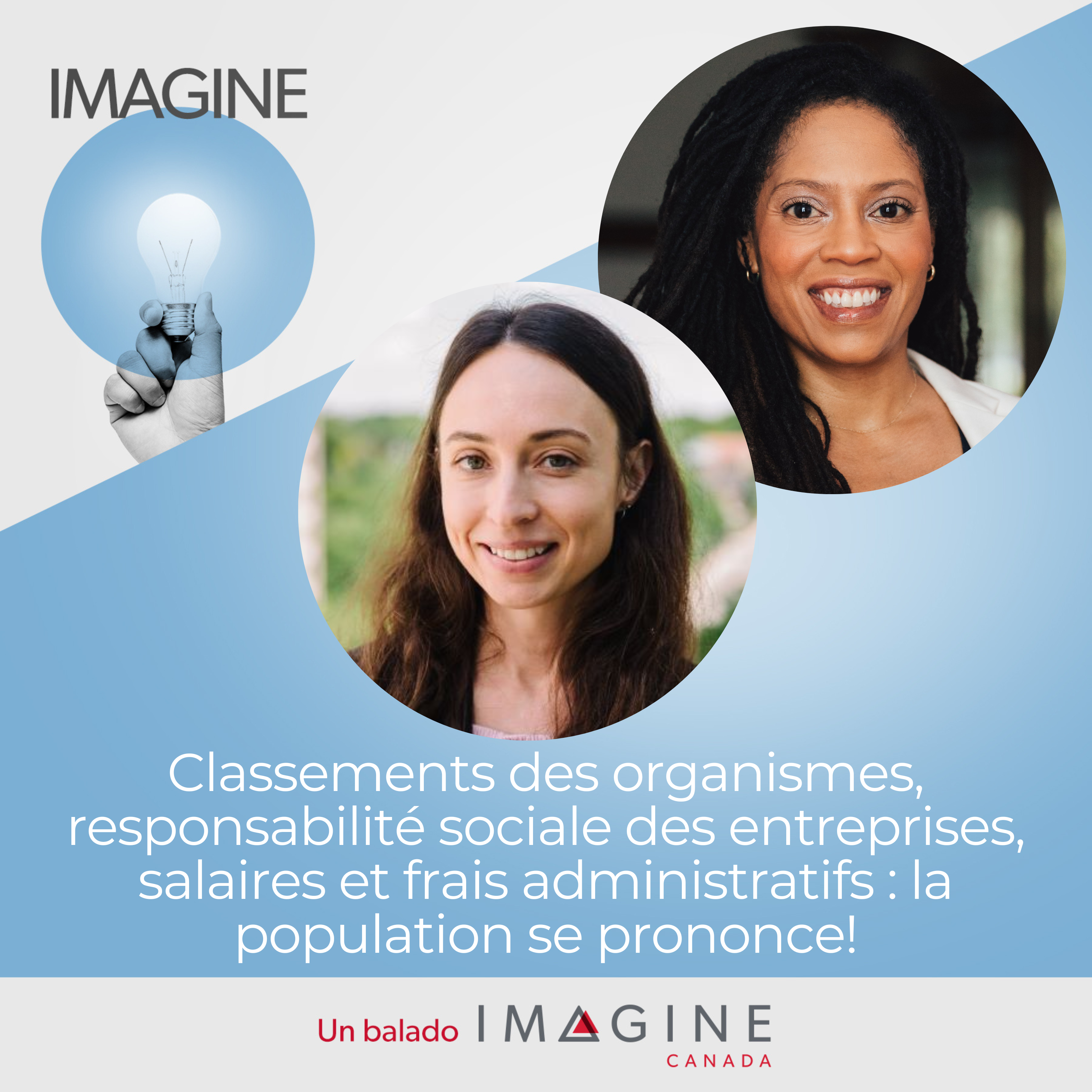 EPISODE 28: Classements des organismes, responsabilité sociale des entreprises, salaires et frais administratifs : la population se prononce!