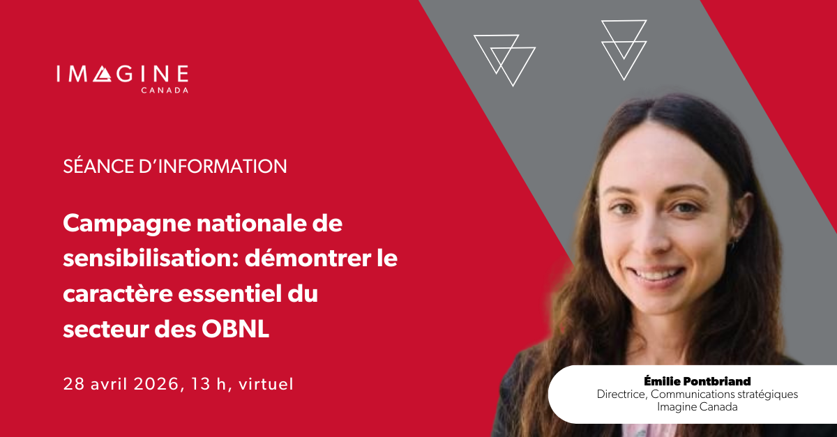 Campagne nationale de sensibilisation: le caractère essentiel des OBNL