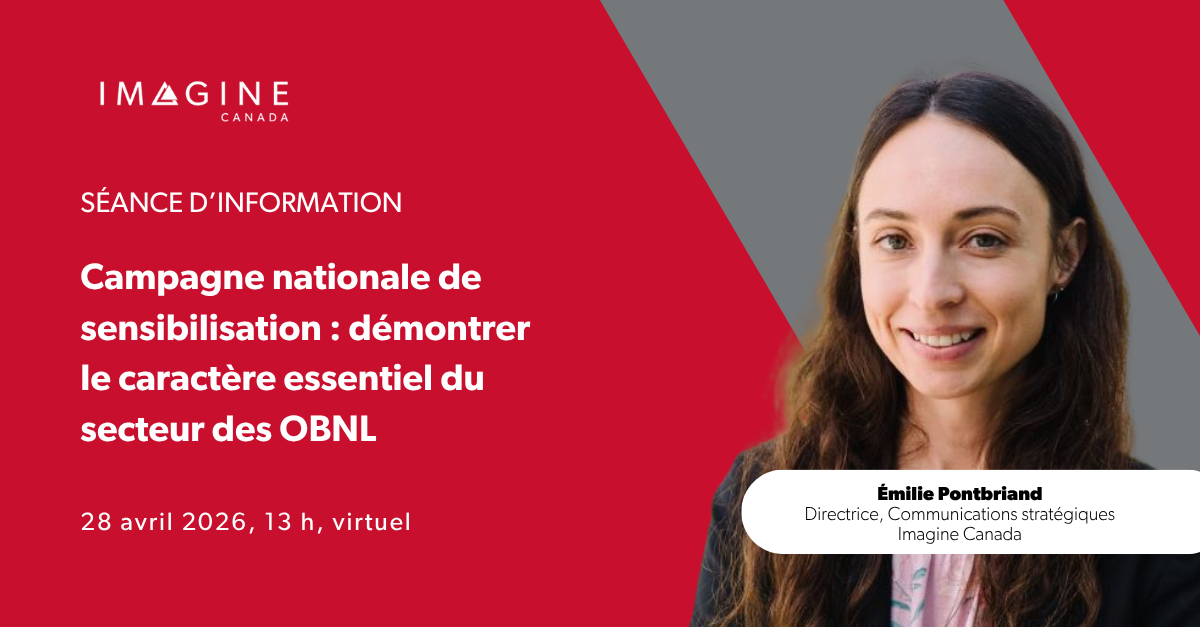 Campagne nationale de sensibilisation: le caractère essentiel des OBNL