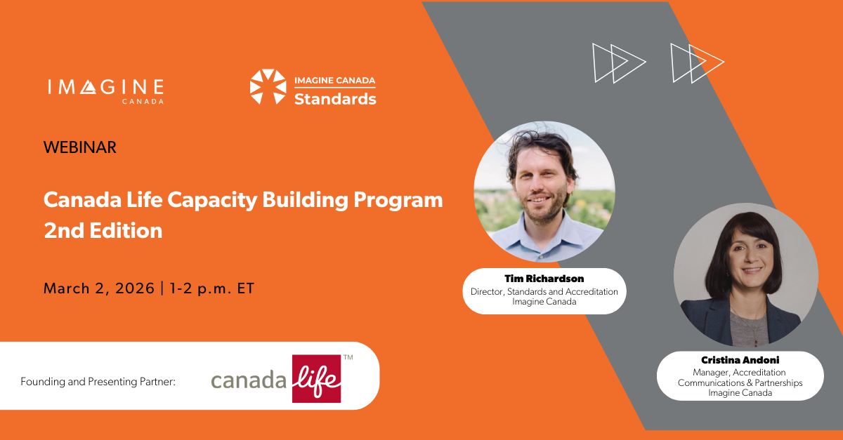 Canada Life Capacity Building Program 2nd edition | Imagine Canada
