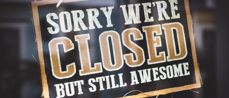 closed sign