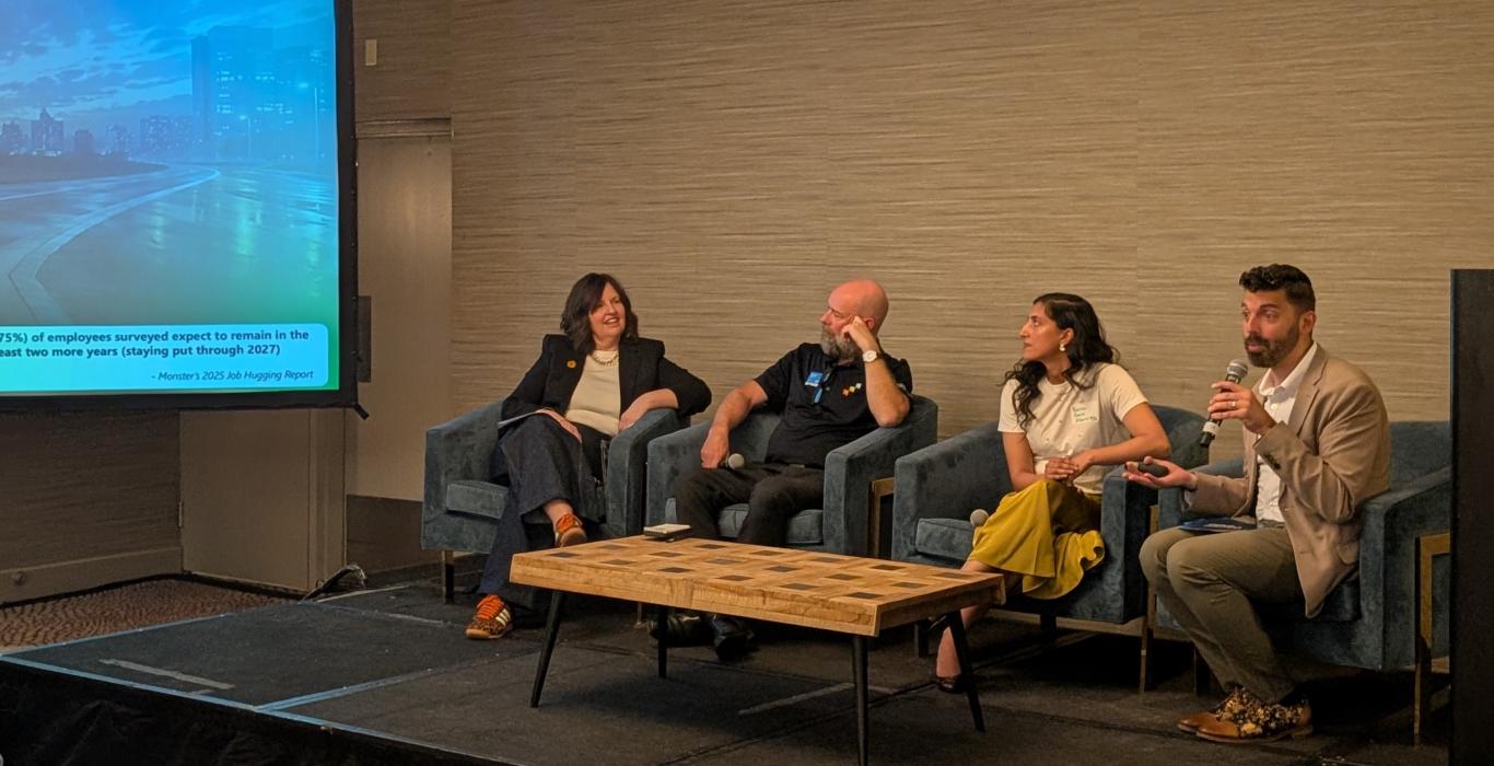 Andrew Troup, Narissa Kanju, David Wighton et Christi Cruz 