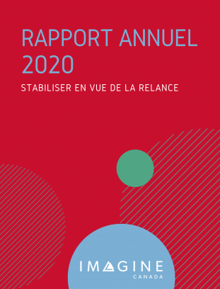 Page couverture du rapport annuel 2020 Imagine Canada